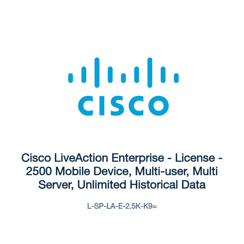 L-SP-LA-E-2.5K-K9=: Cisco LiveAction Enterprise