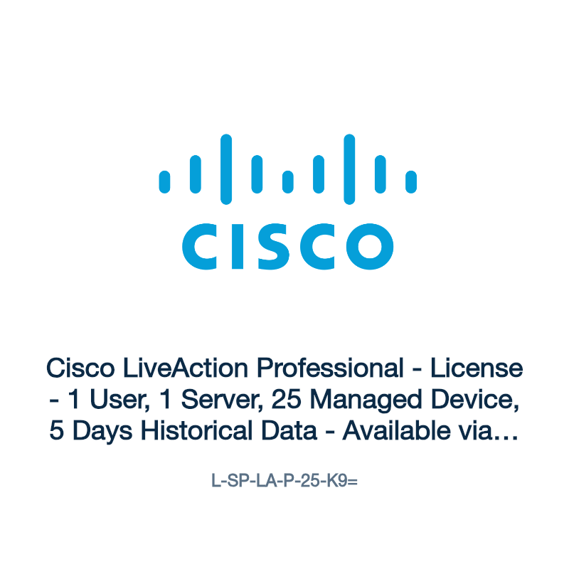 L-SP-LA-P-25-K9=: Cisco LiveAction Professional