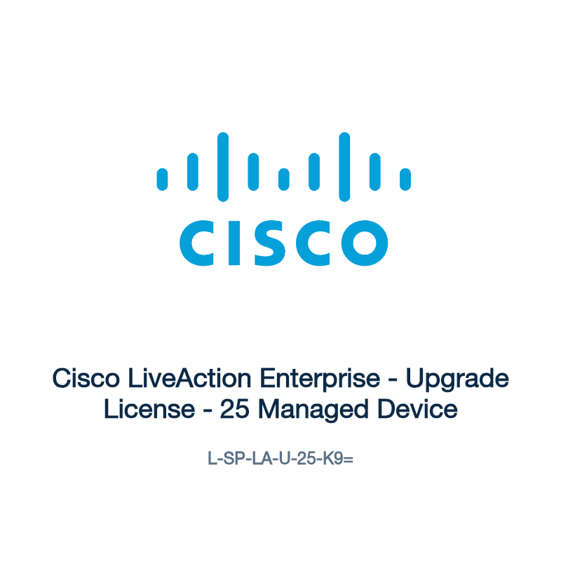 L-SP-LA-U-25-K9=: Cisco LiveAction Enterprise