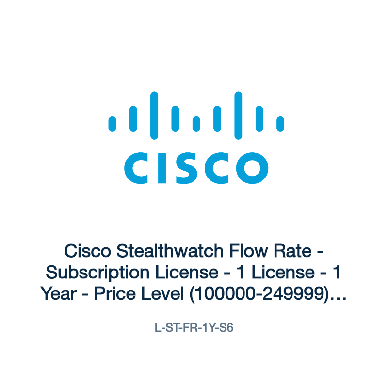L-ST-FR-1Y-S6: Cisco Stealthwatch Flow Rate