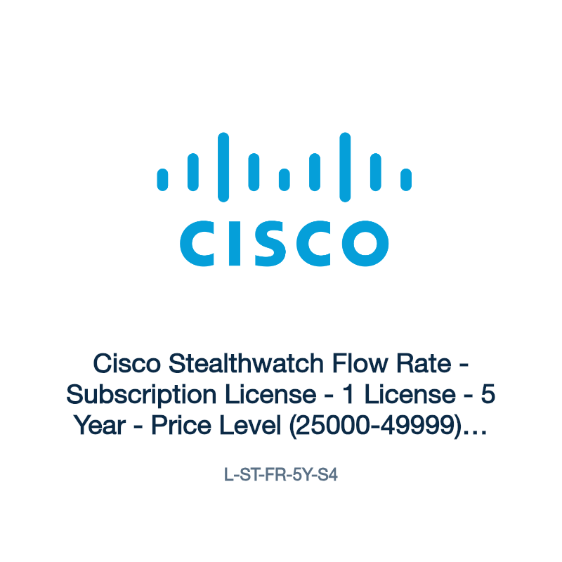 L-ST-FR-5Y-S4: Cisco Stealthwatch Flow Rate