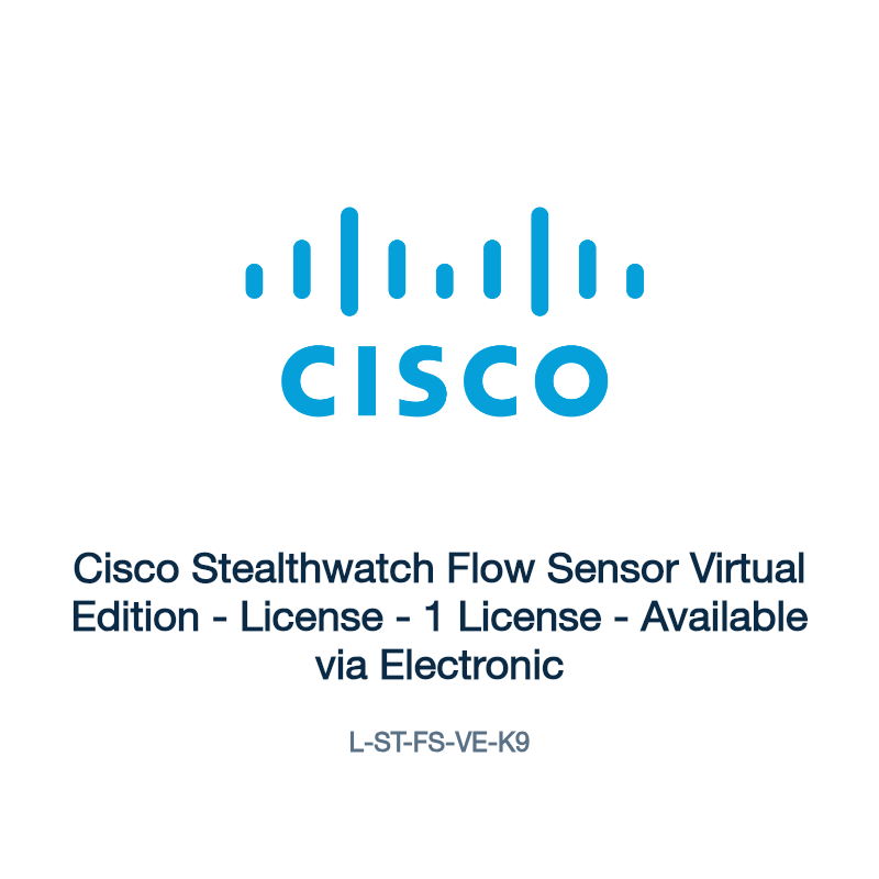 L-ST-FS-VE-K9: Cisco Stealthwatch Flow Sensor Virtual Edition
