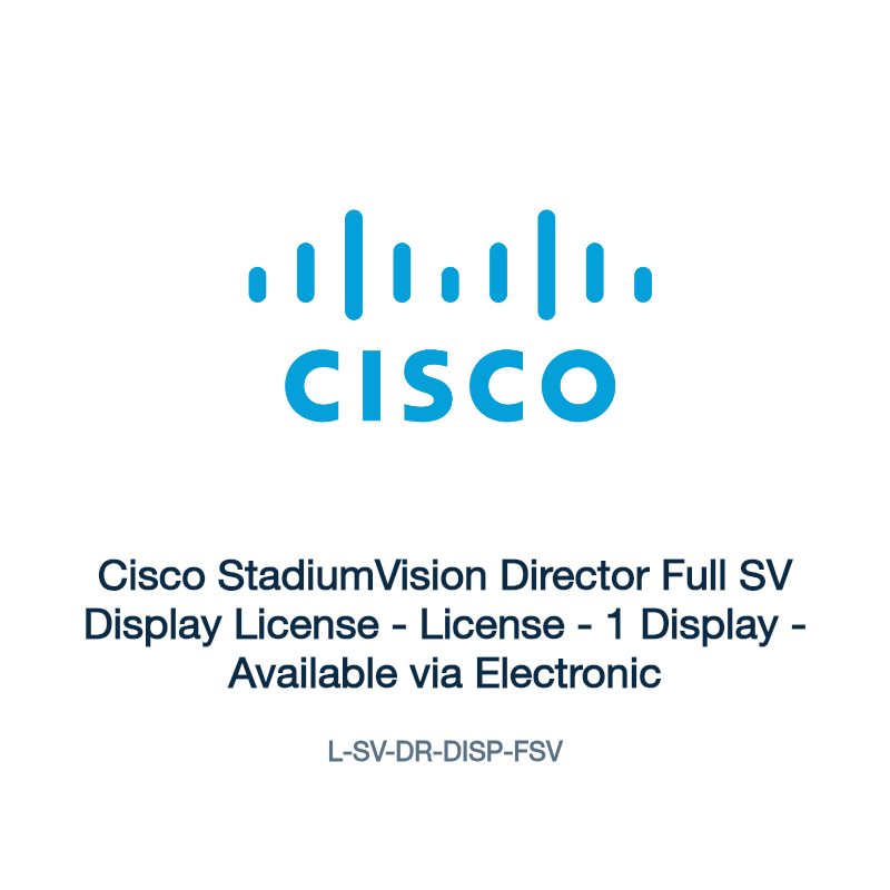 L-SV-DR-DISP-FSV: Cisco StadiumVision Director Full SV Display License