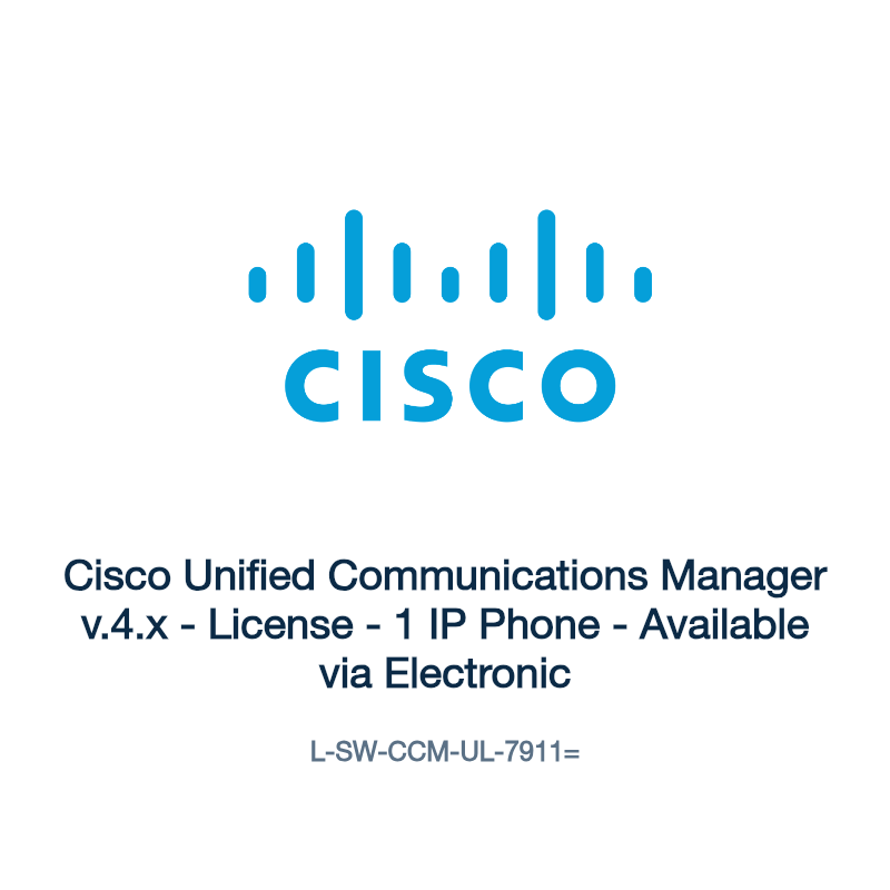 L-SW-CCM-UL-7911=: Cisco Unified Communications Manager v.4.x