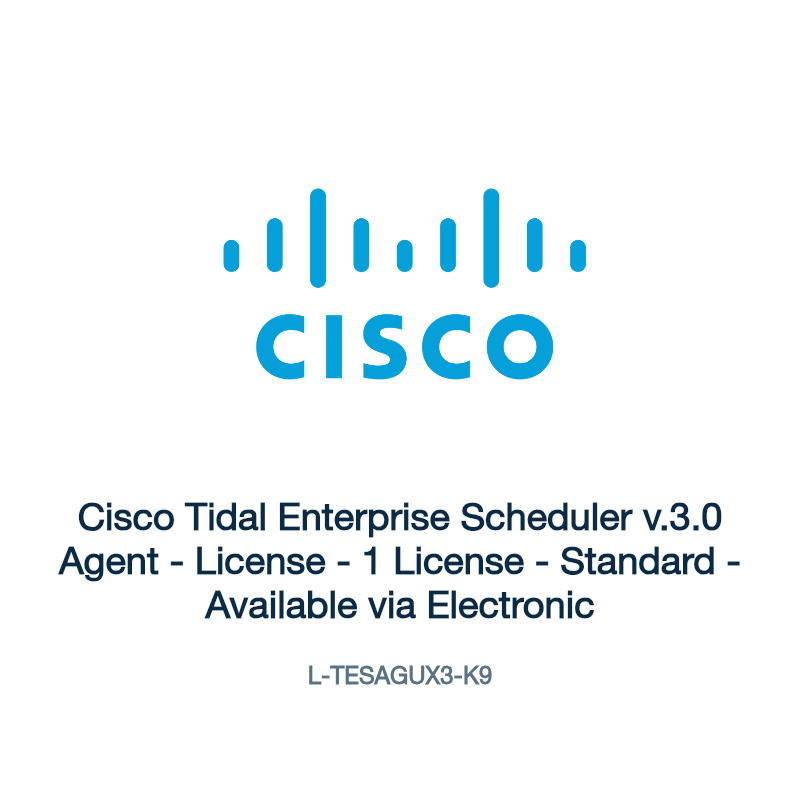 L-TESAGUX3-K9: Cisco Tidal Enterprise Scheduler v.3.0 Agent