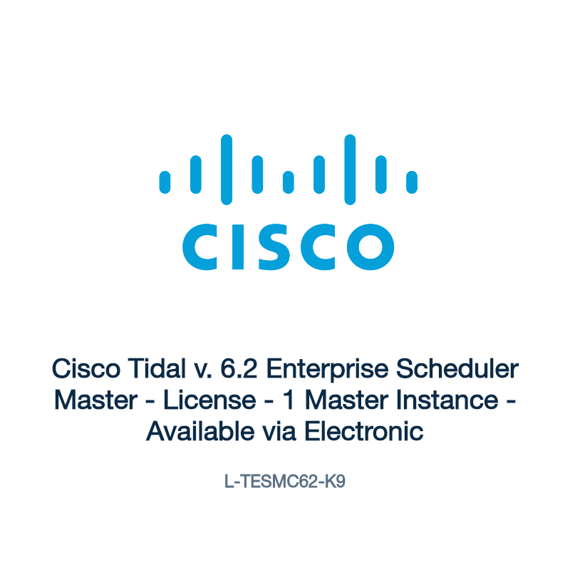 L-TESMC62-K9: Cisco Tidal v. 6.2 Enterprise Scheduler Master