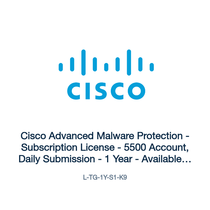 L-TG-1Y-S1-K9: Cisco Advanced Malware Protection