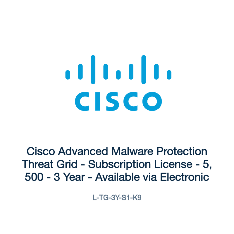 L-TG-3Y-S1-K9: Cisco Advanced Malware Protection Threat Grid
