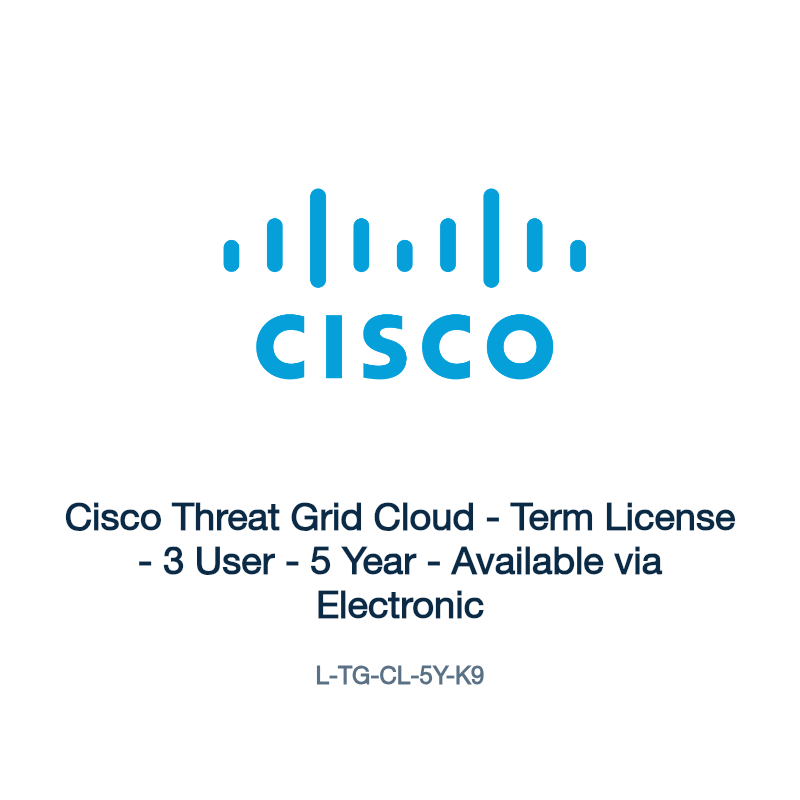 L-TG-CL-5Y-K9: Cisco Threat Grid Cloud