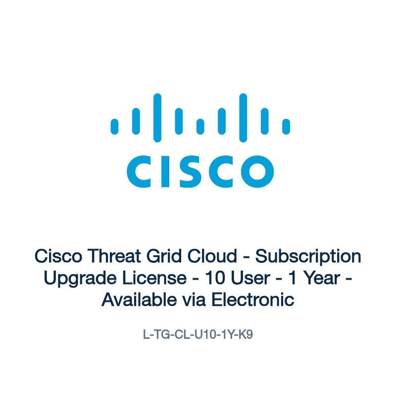 L-TG-CL-U10-1Y-K9: Cisco Threat Grid Cloud