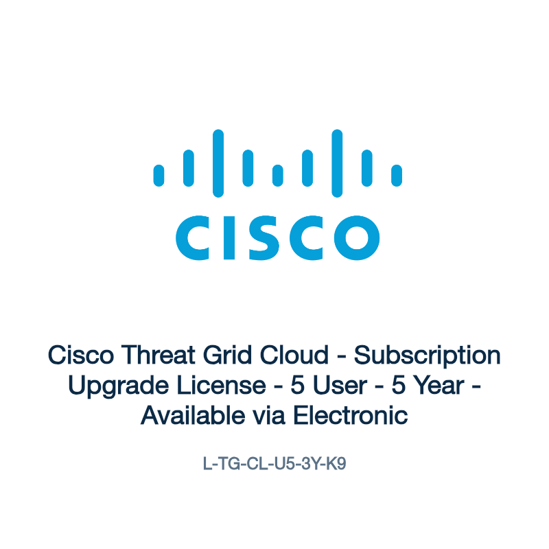L-TG-CL-U5-3Y-K9: Cisco Threat Grid Cloud