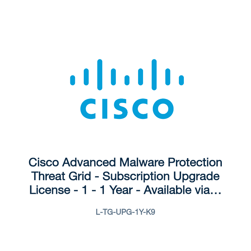 L-TG-UPG-1Y-K9: Cisco Advanced Malware Protection Threat Grid