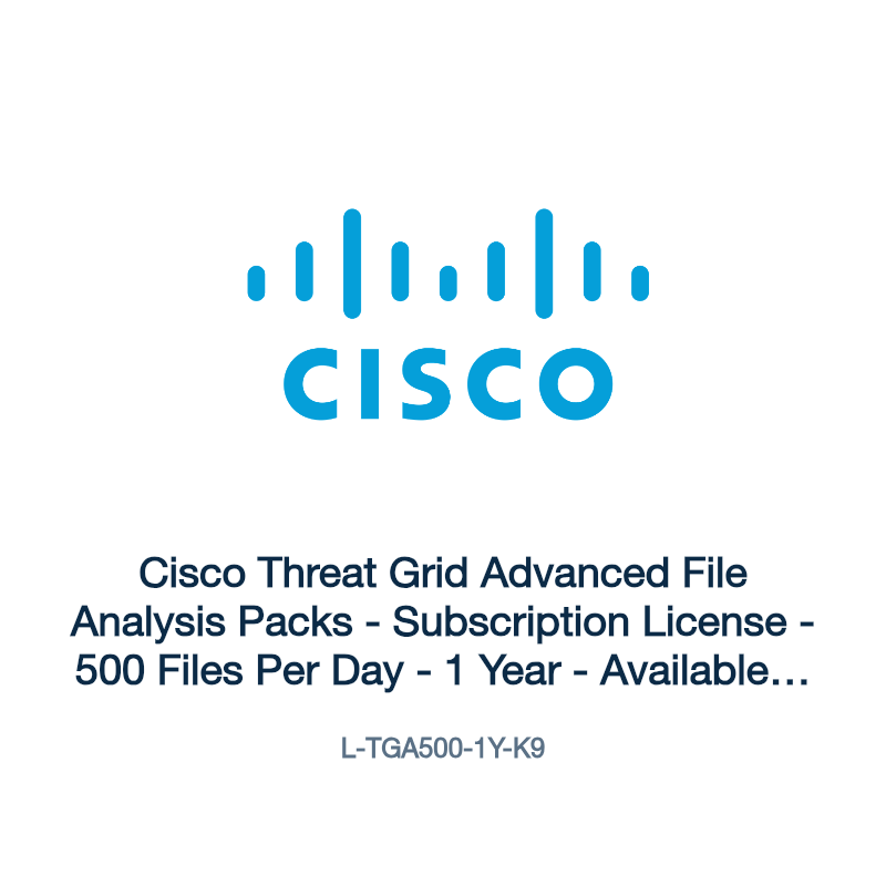 L-TGA500-1Y-K9: Cisco Threat Grid Advanced File Analysis Packs