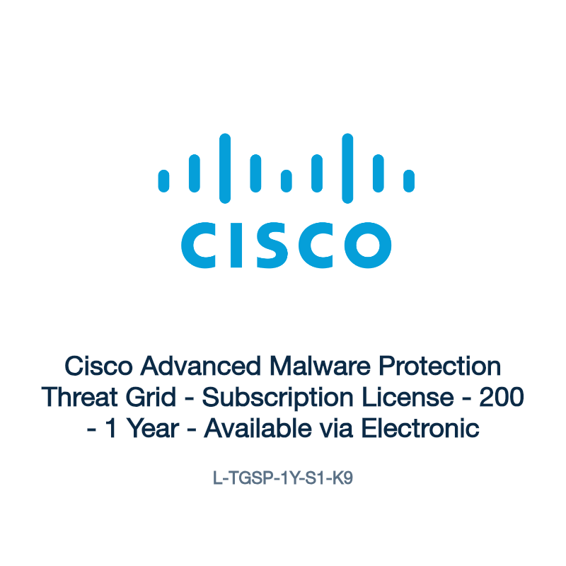 L-TGSP-1Y-S1-K9: Cisco Advanced Malware Protection Threat Grid