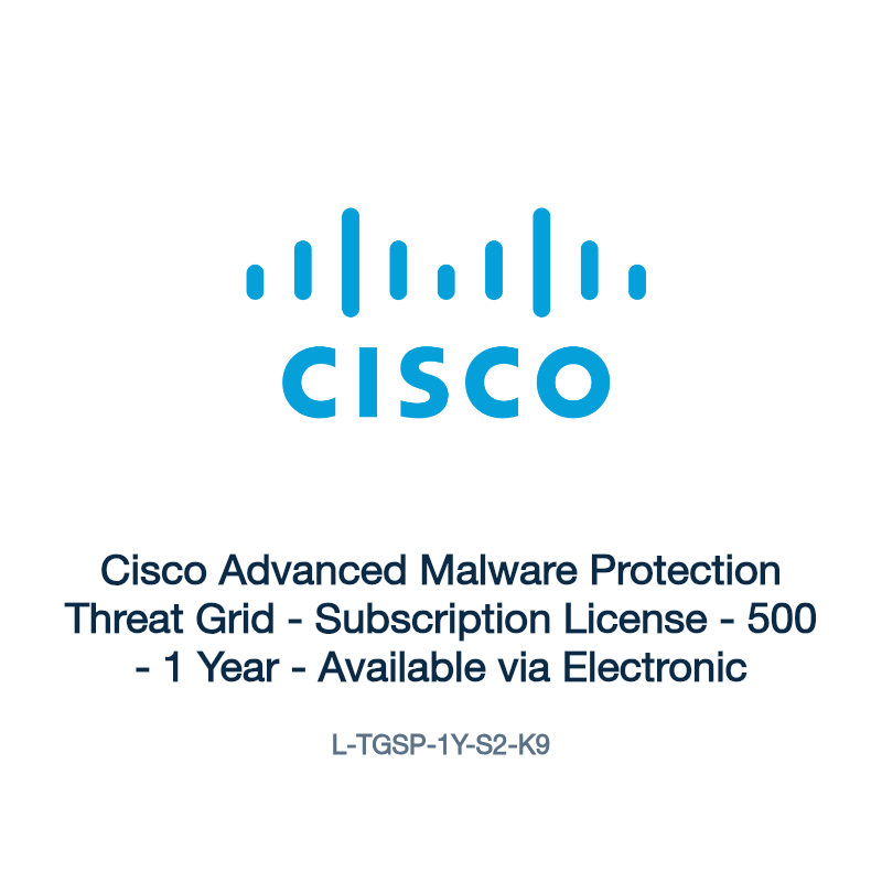 L-TGSP-1Y-S2-K9: Cisco Advanced Malware Protection Threat Grid