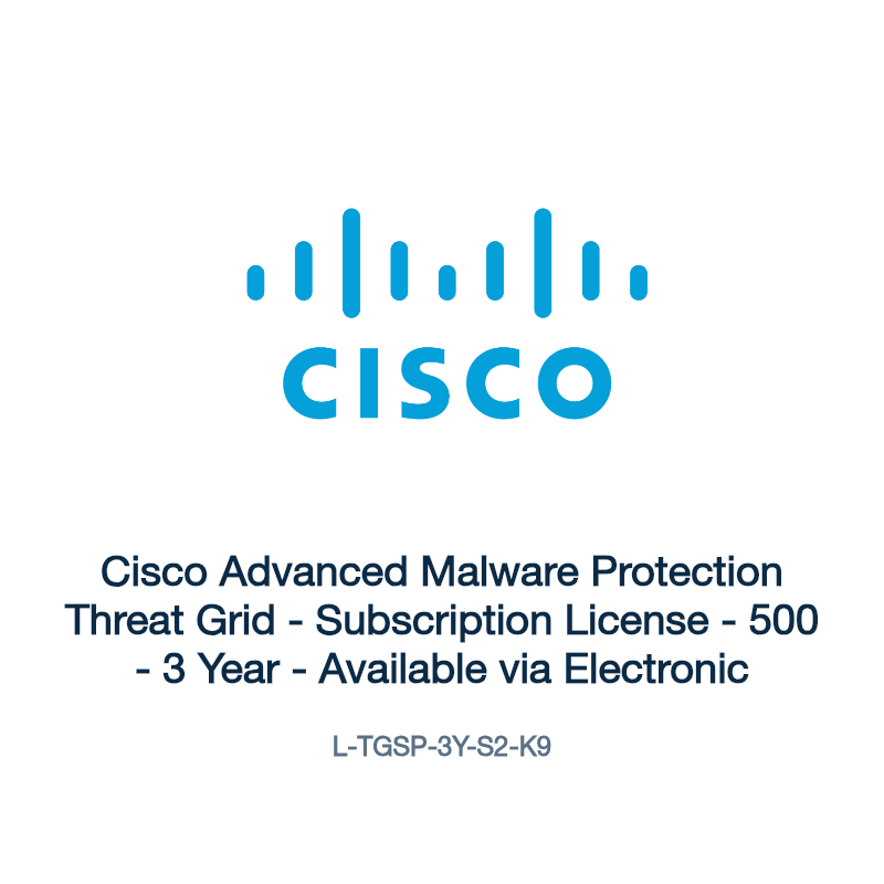 L-TGSP-3Y-S2-K9: Cisco Advanced Malware Protection Threat Grid