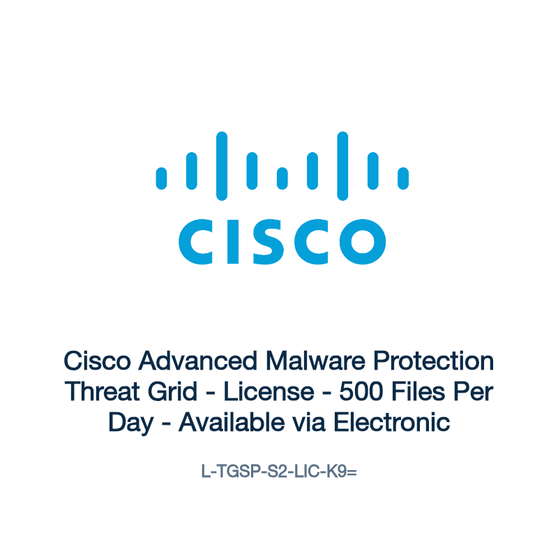L-TGSP-S2-LIC-K9=: Cisco Advanced Malware Protection Threat Grid