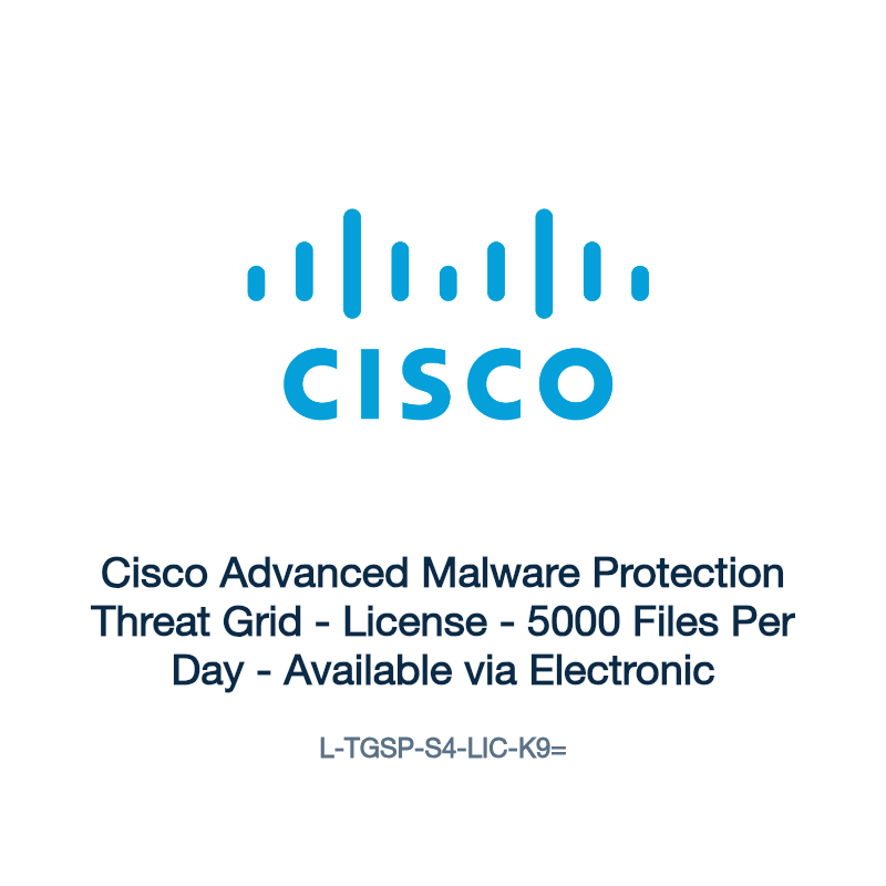 L-TGSP-S4-LIC-K9=: Cisco Advanced Malware Protection Threat Grid
