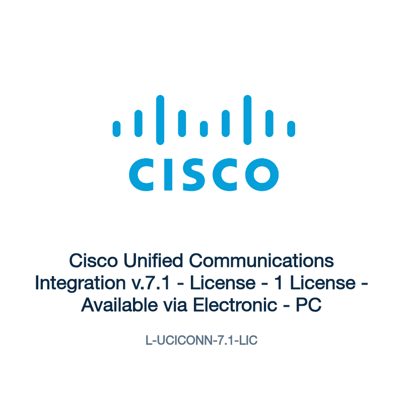 L-UCICONN-7.1-LIC: Cisco Unified Communications Integration v.7.1