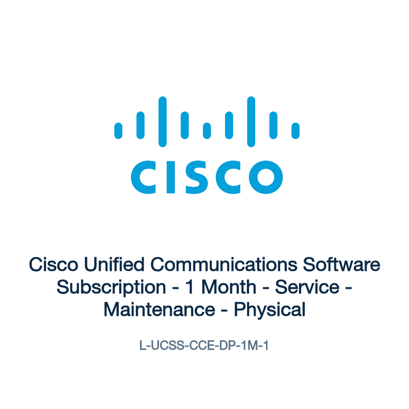 L-UCSS-CCE-DP-1M-1: Cisco Unified Communications Software Subscription