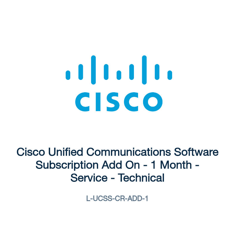 L-UCSS-CR-ADD-1: Cisco Unified Communications Software Subscription Add On