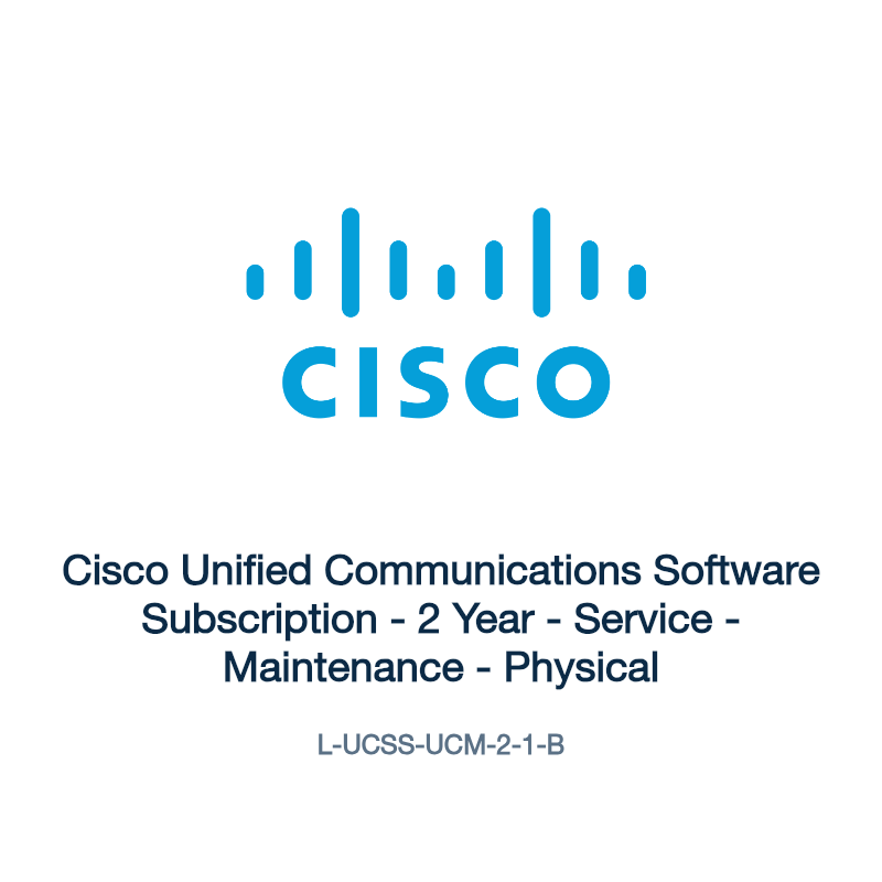 L-UCSS-UCM-2-1-B: Cisco Unified Communications Software Subscription