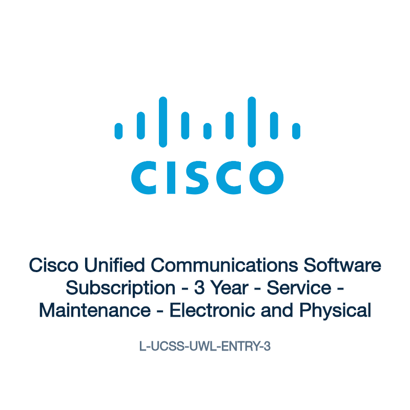 L-UCSS-UWL-ENTRY-3: Cisco Unified Communications Software Subscription