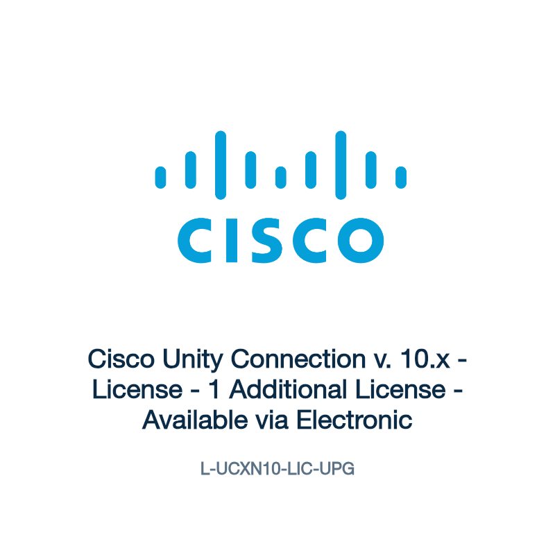 L-UCXN10-LIC-UPG: Cisco Unity Connection v. 10.x