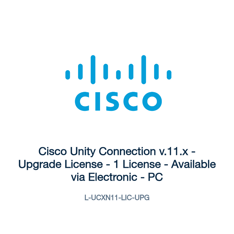 L-UCXN11-LIC-UPG: Cisco Unity Connection v.11.x