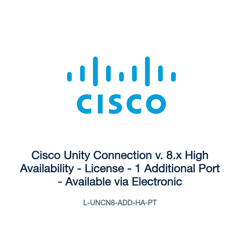 L-UNCN8-ADD-HA-PT: Cisco Unity Connection v. 8.x High Availability