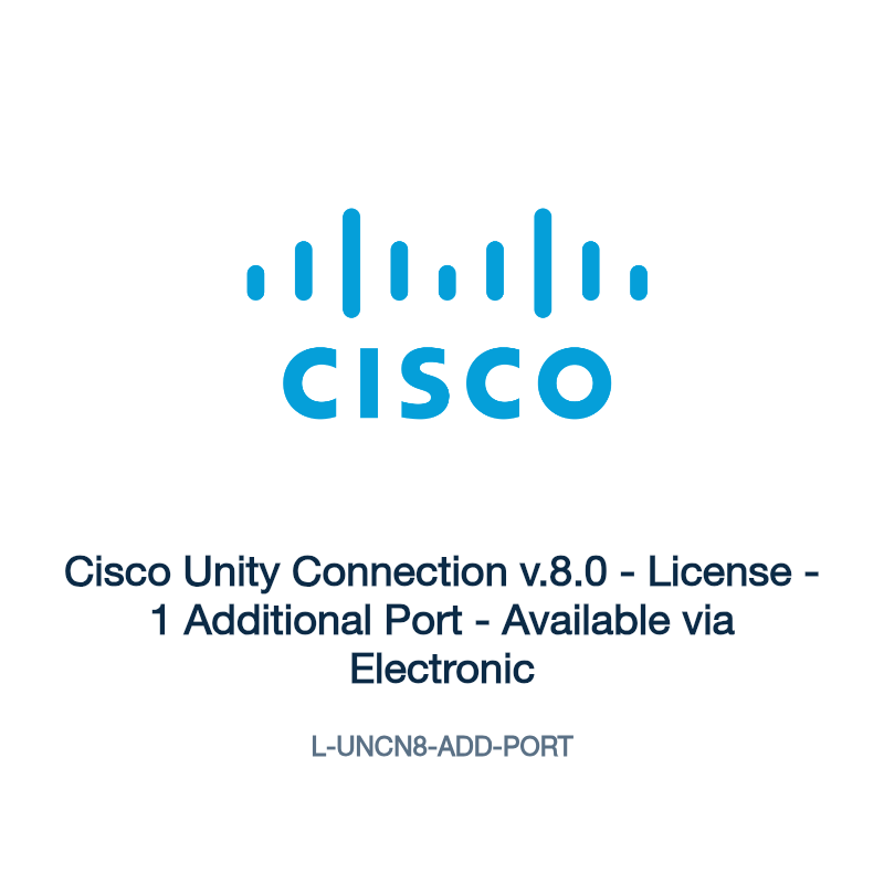 L-UNCN8-ADD-PORT: Cisco Unity Connection v.8.0