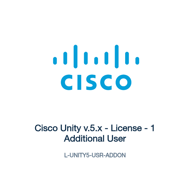 L-UNITY5-USR-ADDON: Cisco Unity v.5.x