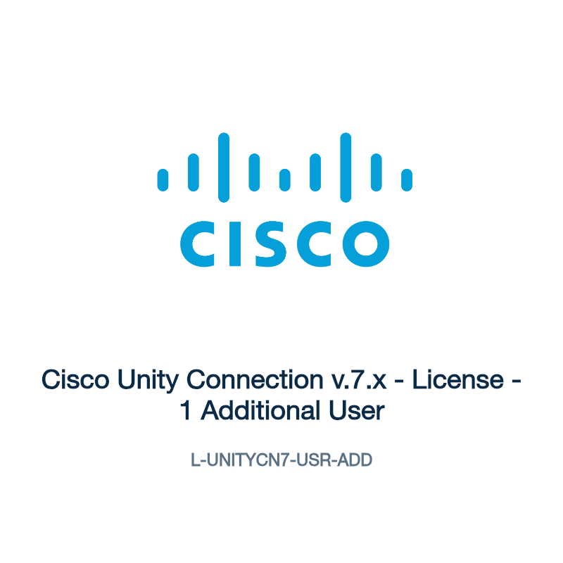 L-UNITYCN7-USR-ADD: Cisco Unity Connection v.7.x