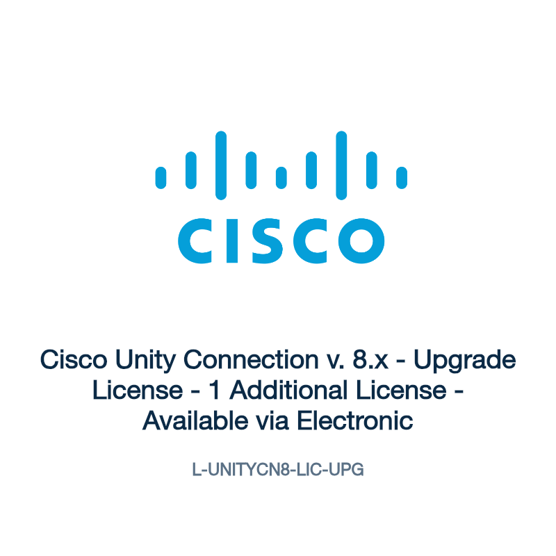 L-UNITYCN8-LIC-UPG: Cisco Unity Connection v. 8.x