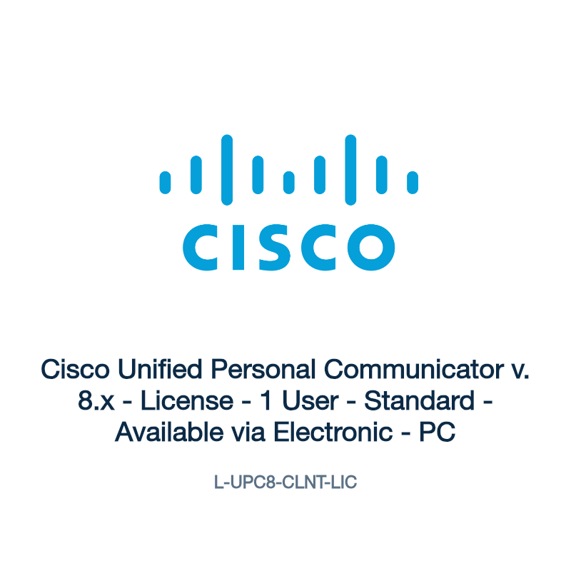 L-UPC8-CLNT-LIC: Cisco Unified Personal Communicator v. 8.x