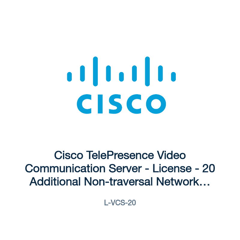 L-VCS-20: Cisco TelePresence Video Communication Server