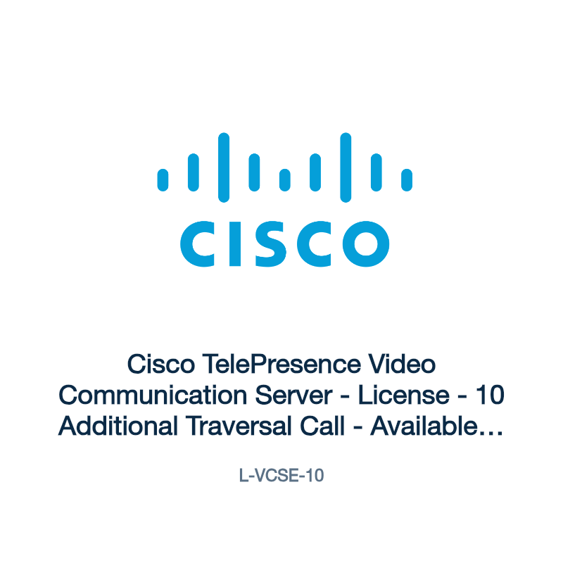 L-VCSE-10: Cisco TelePresence Video Communication Server