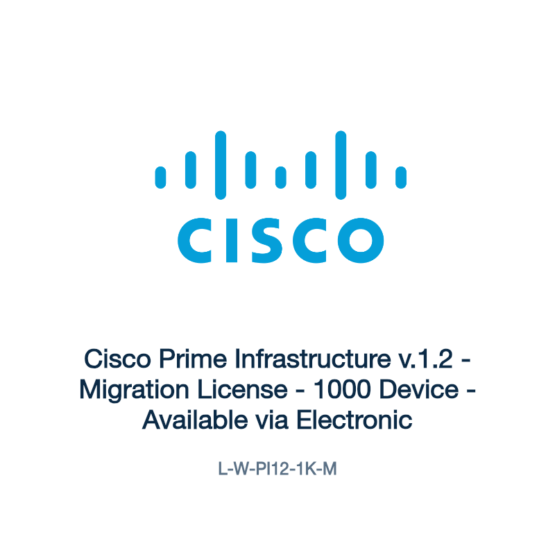 L-W-PI12-1K-M: Cisco Prime Infrastructure v.1.2