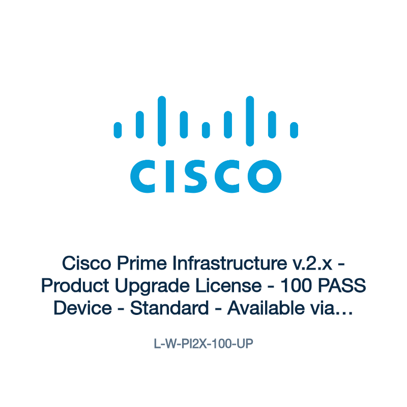 L-W-PI2X-100-UP: Cisco Prime Infrastructure v.2.x
