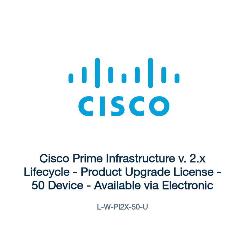 L-W-PI2X-50-U: Cisco Prime Infrastructure v. 2.x Lifecycle