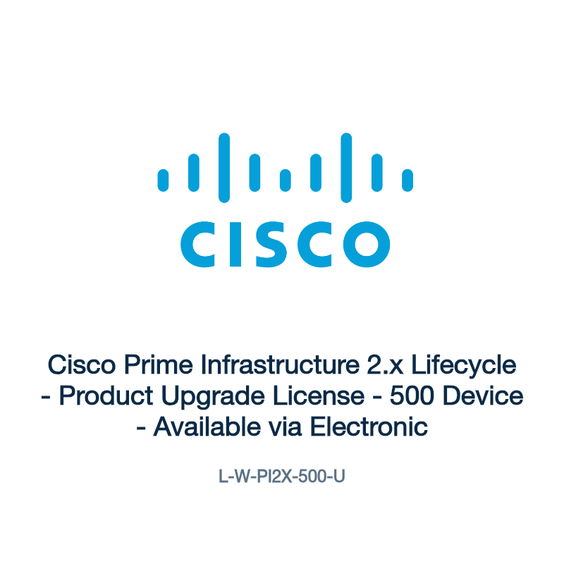 L-W-PI2X-500-U: Cisco Prime Infrastructure 2.x Lifecycle