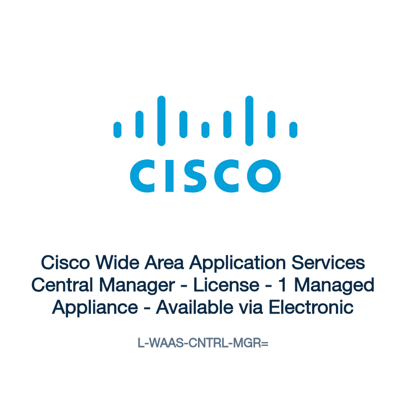 L-WAAS-CNTRL-MGR=: Cisco Wide Area Application Services Central Manager
