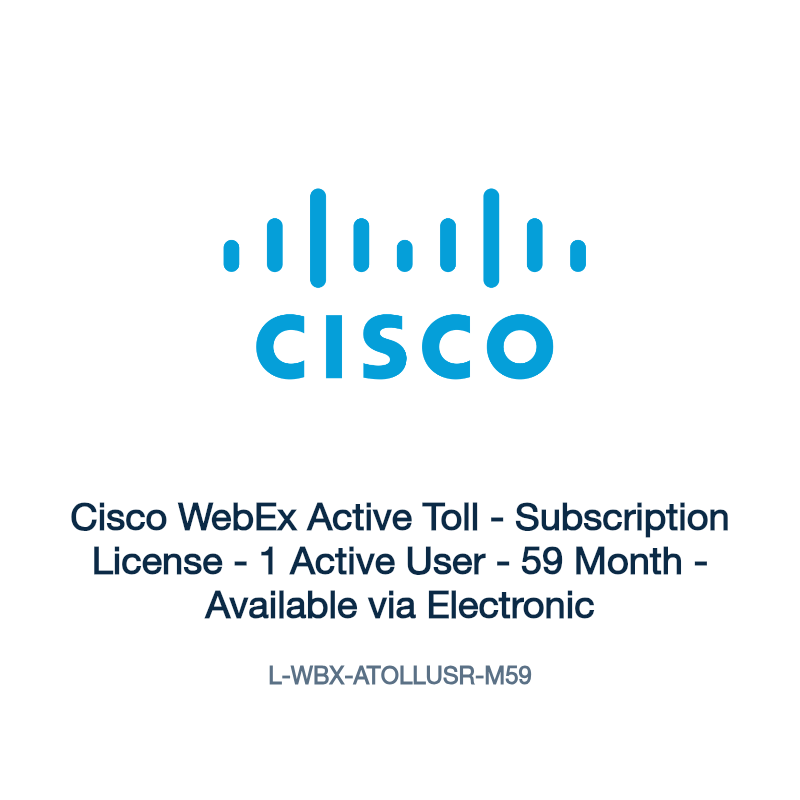 L-WBX-ATOLLUSR-M59: Cisco WebEx Active Toll
