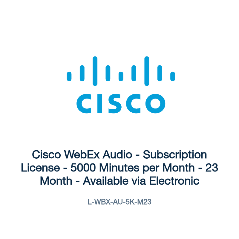 L-WBX-AU-5K-M23: Cisco WebEx Audio