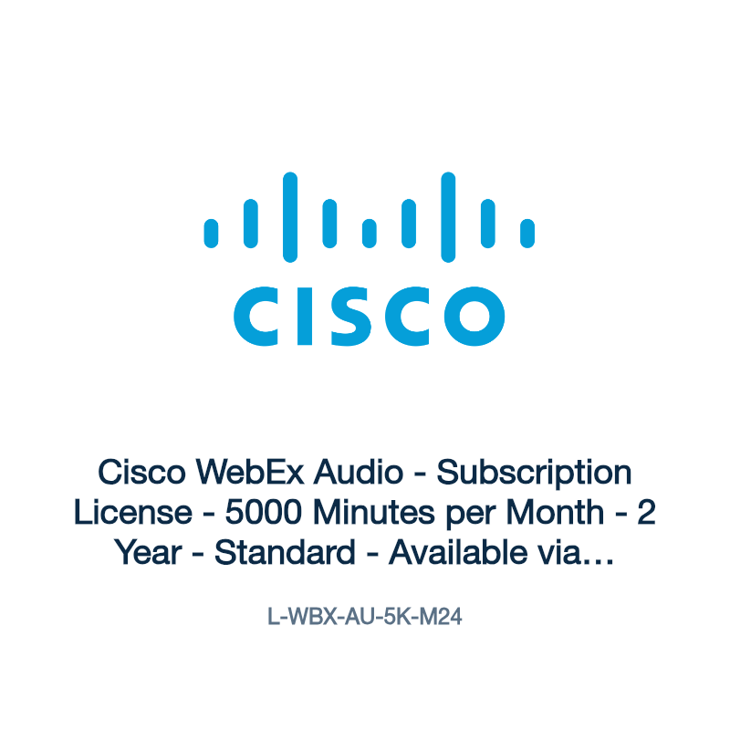 L-WBX-AU-5K-M24: Cisco WebEx Audio