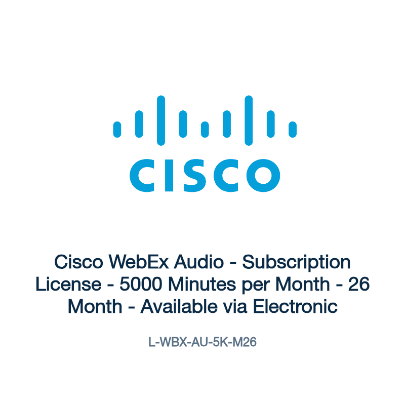L-WBX-AU-5K-M26: Cisco WebEx Audio