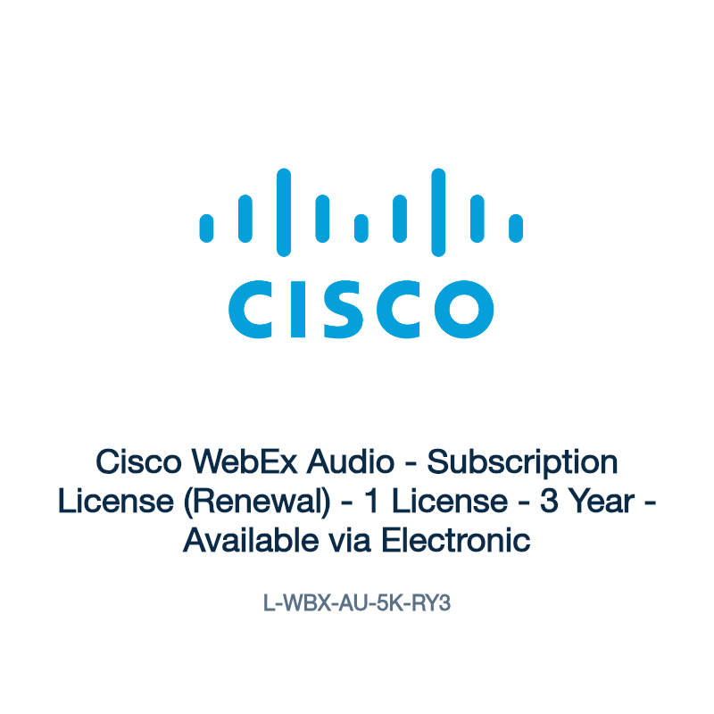L-WBX-AU-5K-RY3: Cisco WebEx Audio
