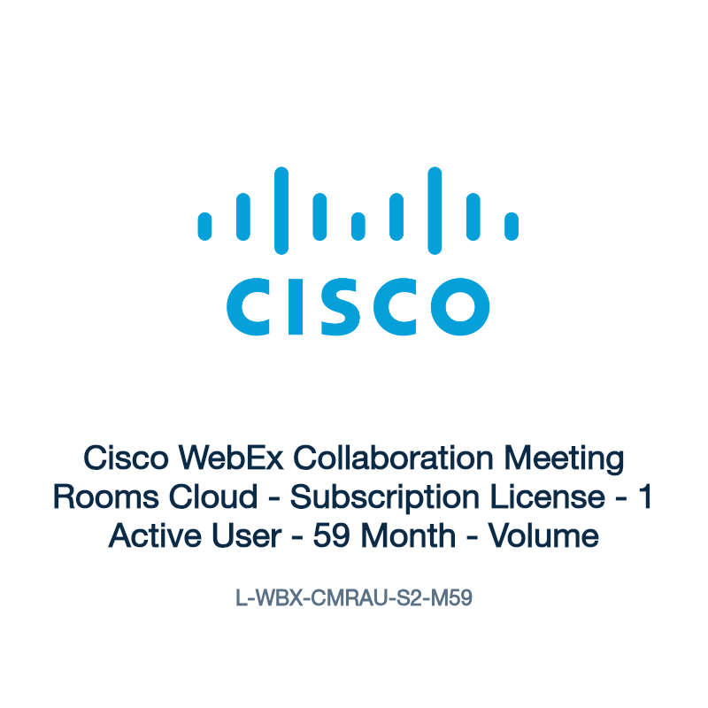 L-WBX-CMRAU-S2-M59: Cisco WebEx Collaboration Meeting Rooms Cloud