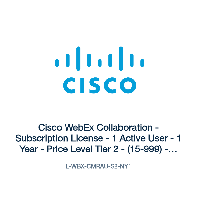 L-WBX-CMRAU-S2-NY1: Cisco WebEx Collaboration