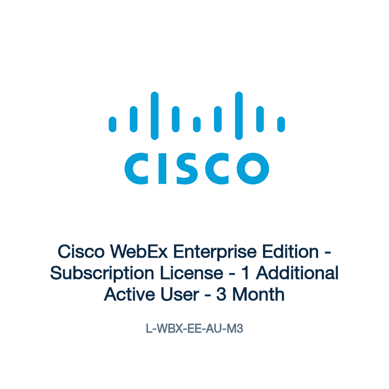 L-WBX-EE-AU-M3: Cisco WebEx Enterprise Edition